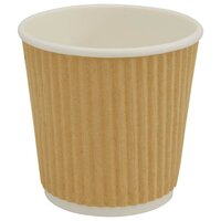 Papieren koffiekopjes 1000 st 4oz 100 ml bruin
