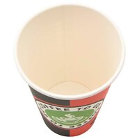 Papieren koffiekopjes 1000 st 16oz 400 ml rood en zwart