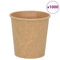Papieren koffiekopjes 1000 st 4oz 100 ml bruin