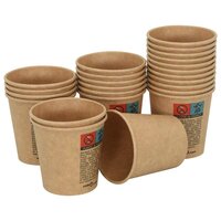 Papieren koffiekopjes 1000 st 4oz 100 ml bruin