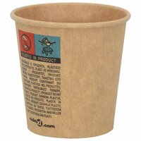 Papieren koffiekopjes 1000 st 4oz 100 ml bruin