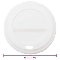 Papieren koffiebekerdeksels &Oslash;90mm 12oz en 16oz 1000st kunststof