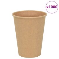 Papieren koffiekopjes 1000 st 12oz 300 ml bruin