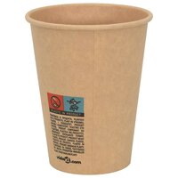 Papieren koffiekopjes 1000 st 12oz 300 ml bruin