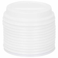 Papieren koffiebekerdeksels &Oslash;80 mm 8oz 1000 st kunststof wit