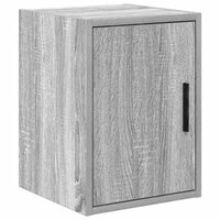 Garage wandkast bewerkt hout grijs Sonoma