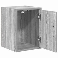 Garage wandkast bewerkt hout grijs Sonoma