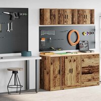 Garagekasten 2 st bewerkt hout oud hout