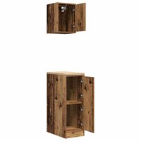 Garagekasten 2 st bewerkt hout oud hout