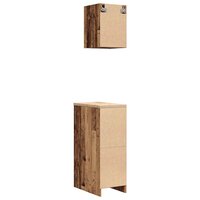 Garagekasten 2 st bewerkt hout oud hout
