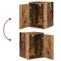 Garagekasten 2 st bewerkt hout oud hout