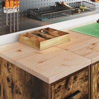 Garagekasten 2 st Spaanplaat gerookt eiken