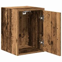 Garage wandkasten 2 st bewerkt hout oud hout