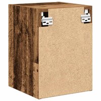 Garage wandkasten 2 st bewerkt hout oud hout
