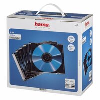 Hama Cd Slim Box 100 Stuks Zwart/Transpant