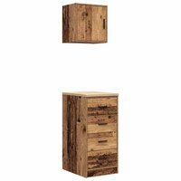 Garagekasten 2 st bewerkt hout oud hout