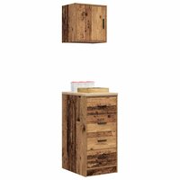 Garagekasten 2 st bewerkt hout oud hout