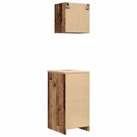 Garagekasten 2 st bewerkt hout oud hout