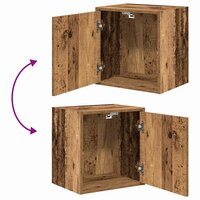 Garagekasten 2 st bewerkt hout oud hout