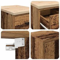 Garagekasten 2 st bewerkt hout oud hout