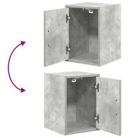 Garagekasten 2 st bewerkt hout betongrijs