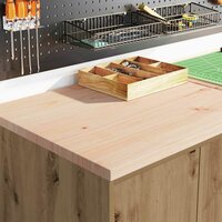 Garagekasten 6 st bewerkt hout ambachtelijk eikenhout