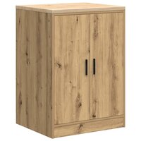Garagekasten 6 st bewerkt hout ambachtelijk eikenhout