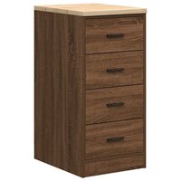 Garagekasten 6 st spaanplaat bruin eiken