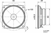 Visaton Vs-Sl87Wpm/4 Inbouw Speaker