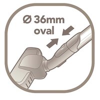 Aeg 9001677872 Advanced Precicsion Flexpro&amp;Trade; Mondstuk - Ovale Aansluiting - 36 Mm
