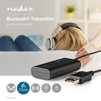 Nedis Bttr050Bk Draadloze Audiozender Bluetooth&reg; Maximaal 1 Hoofdtelefoon Zwart