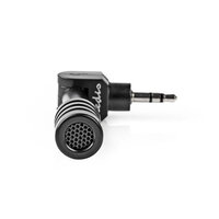 Nedis Micmj100Bk Bedrade Microfoon Mini Plug-In 3,5 Mm Zwart