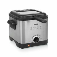 Princess 182612 Mini Friteuse 1.5L 1000W Rvs/Zwart