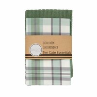 Ten Cate Theedoek En Keukendoek Ruit Groen