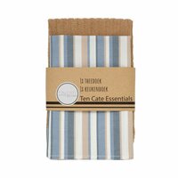 Ten Cate Theedoek En Keukendoek Streep Denim Blauw/Zand