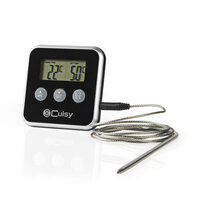 Nedis Kath105Bk Vleesthermometer 0 - 250 &amp;Deg;C Digitaal Display Timer