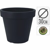 E-Ten Bloempot Rond 30X26 Cm Antraciet
