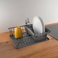 Metaltex Aquatex Plus Lava Touch Therm Afdruiprek Mat Zwart