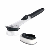 Overige Merken Aqua Laser Afwasborstel Met Dispenser + Schuurspons Zwart/Wit
