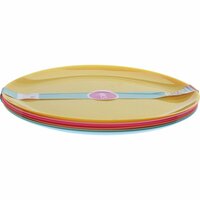 Excellent Houseware Borden 21 Cm 6 Stuks Kunststof