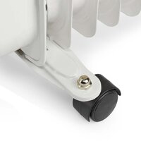 Nedis Htoi30Wt9 Mobiele Olieradiator 800 / 1200 / 2000 W 9 Vinnen Instelbare Thermostaat 3 Warmte Standen Omvalpreventie Wit