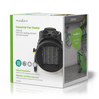 Nedis Htif20Fyw Industri&amp;Euml;Le Keramische Ventilatorkachel Thermostaat 3 Standen 2000 W Geel