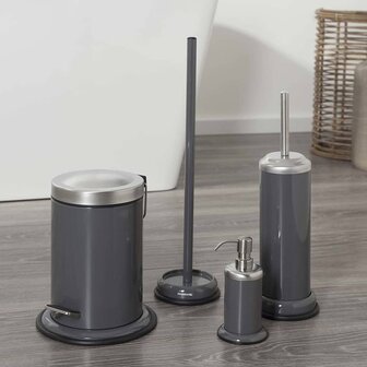 toiletborstel met houder Acero grijs 361730514