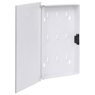 Sleutelkast met magneetbord 30x20x4 cm wit