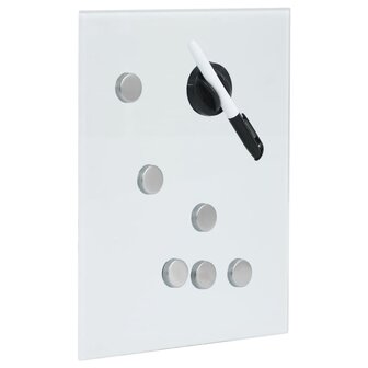 Sleutelkast met magneetbord 30x20x4 cm wit