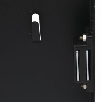 Sleutelkast met magneetbord 30x20x4 cm zwart