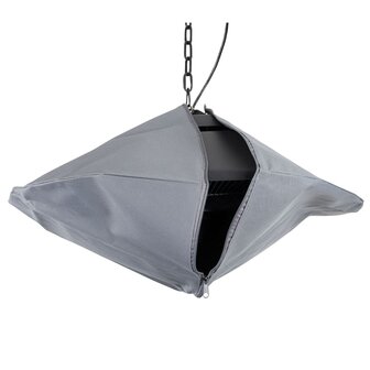 Hoes voor hangende verwarmer Spica Square grijs