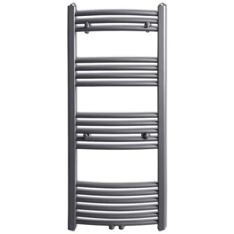 Radiator / handdoekenrek gebogen 500x1160 mm grijs