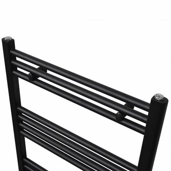 Radiator / handdoekenrek recht 500x764 mm zwart