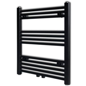 Radiator / handdoekenrek recht 600x764 mm zwart